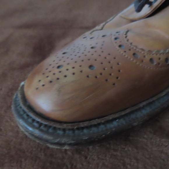 Loake 1880 BURFORD Wingtip Brogue Brown Leather Boots Size UK 8 US 9 - Picture 3 of 8